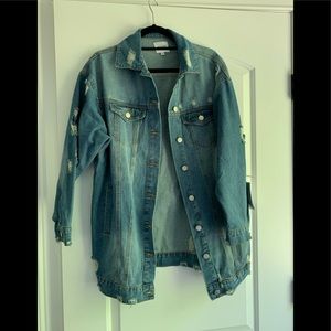 Glamenvy distressed denim jacket